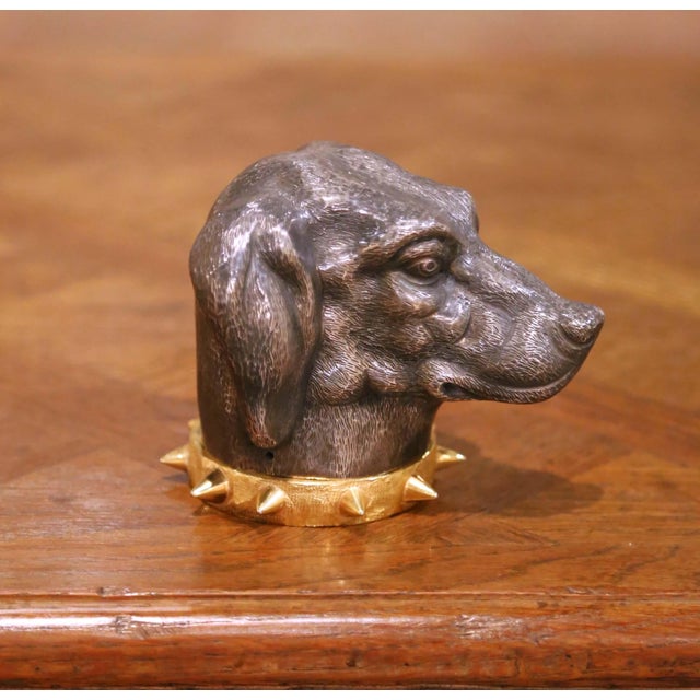 Mid 20th Century Mid-Century French Dog Head Vide-Poche in the Manner of Maison Charles For Sale - Image 5 of 9