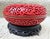 Antique Chinese 6” Carved Peony Cinnabar & Brass Lacquer Box in Mint Condition For Sale - Image 4 of 7