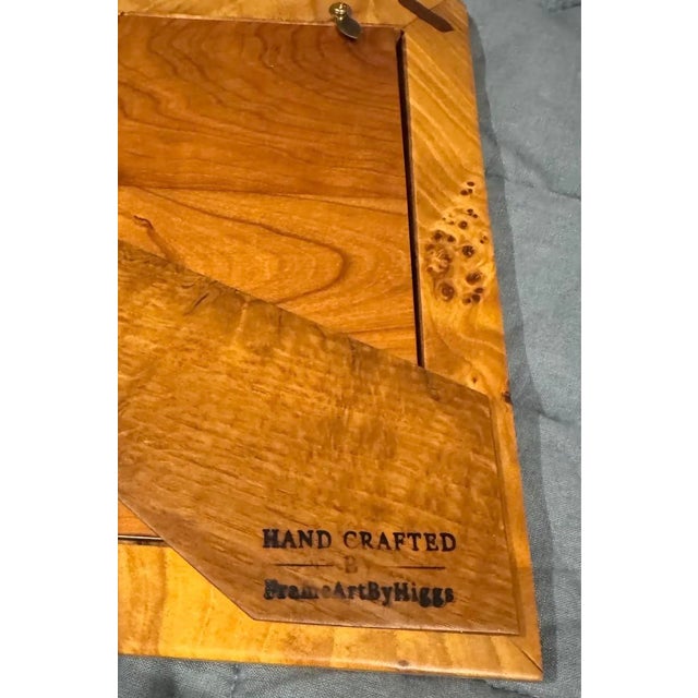 Contemporary 2025 Original Mountain Meadow Oil Post-Impressionist Painting in Solid Wood Live Edge Frame For Sale - Image 3 of 5