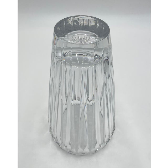 1980s Iconic Kosta Boda Signed Crystal Vase, Swedish Art Glass, Mid-Century Modern For Sale - Image 9 of 11