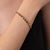 1970s Vintage Diamond Ruby Emerald Sapphire 14k Yellow Gold Bangle For Sale - Image 5 of 8