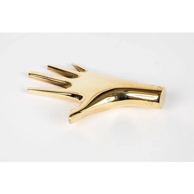 Carl Auböck Carl Auböck Model #4223 'Hand' Brass Paperweight For Sale - Image 4 of 9