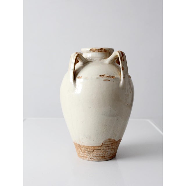 Vintage Handmade Studio Pottery Amphora Vase For Sale - Image 4 of 16
