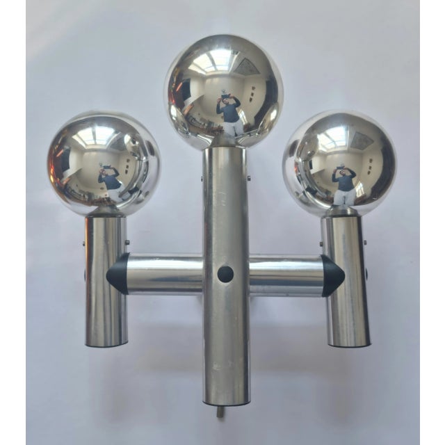 Mid-Century Austrian Wall Sputnik for Kalmar, 1970s For Sale - Image 3 of 15