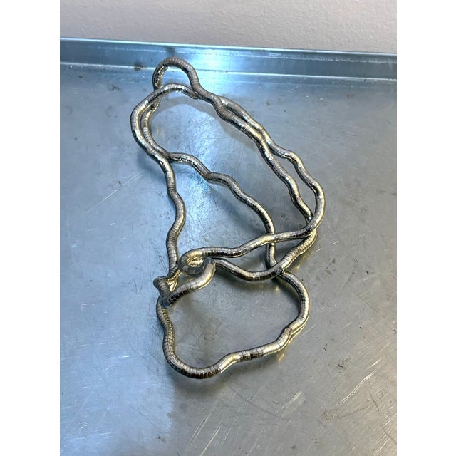 1980s silver bendable snake chain necklace. Excellent condition.
