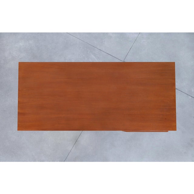 Mid-Century Modern German Teak and Chrome Executive Desk For Sale - Image 13 of 15