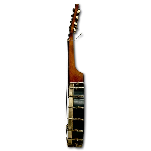 Authentic American Antique Small 8 String Banjo Style Musical Instrument for Decoration - Circa Early 1900s For Sale - Image 12 of 18