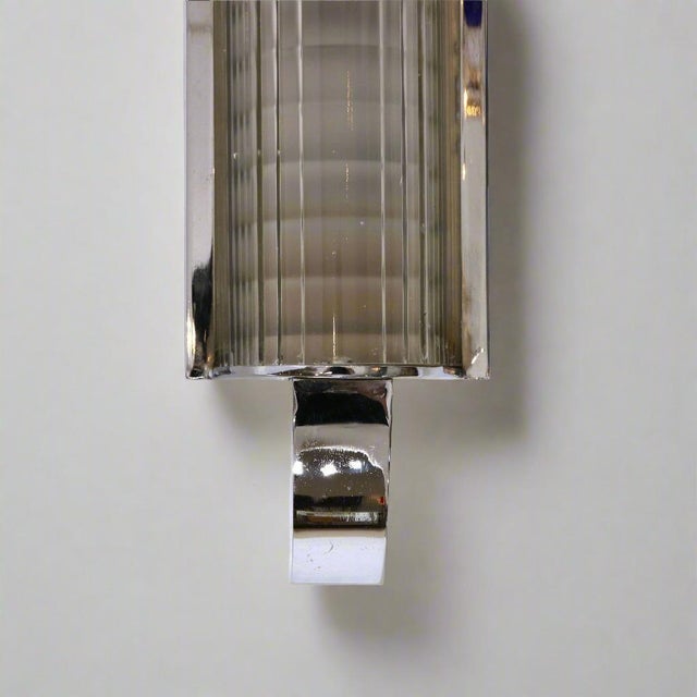 Metal Early 20th Century Art Deco Period Wall Sconce France For Sale - Image 7 of 7