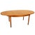 Brown Mid Century Modern Danish Style Teak Butterfly Leaf Extending Dining Table 1960 For Sale - Image 8 of 11