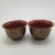 Late 20th Century Japanese Vintage Arita Ware Seirangama “Shosoin Motif” Tea Cups –Red & Gold Floral Design Set 2 For Sale - Image 5 of 17