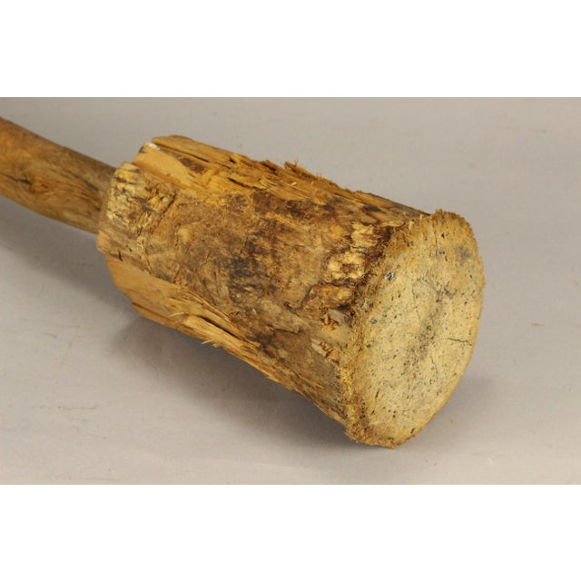 Primitive Bushcraft Stomper Masher Mallet Single Piece of Wood For Sale - Image 4 of 11