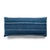 Large Faded Indigo Tone-On-Tone Striped Lumbar Cushion For Sale - Image 4 of 11