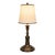 Neoclassical Solid Brass Table Lamp With Ivory Shade For Sale