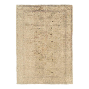 Galerie Shabab Collection Mid-20th Century Handmade Turkish Sivas Accent Rug in Cream and Mauve