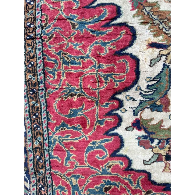 Vintage Turkish Kayseri Silk Rug, 1960s For Sale - Image 17 of 18