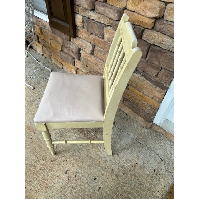 Traditional Vintage 1970s Bamboo Chair For Sale - Image 3 of 3