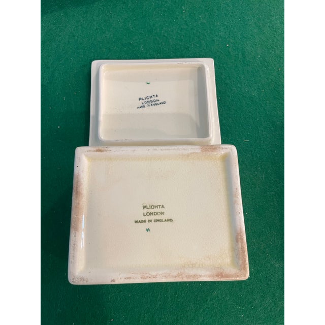 Plichta Pottery Hunting Trinket Box For Sale - Image 4 of 5