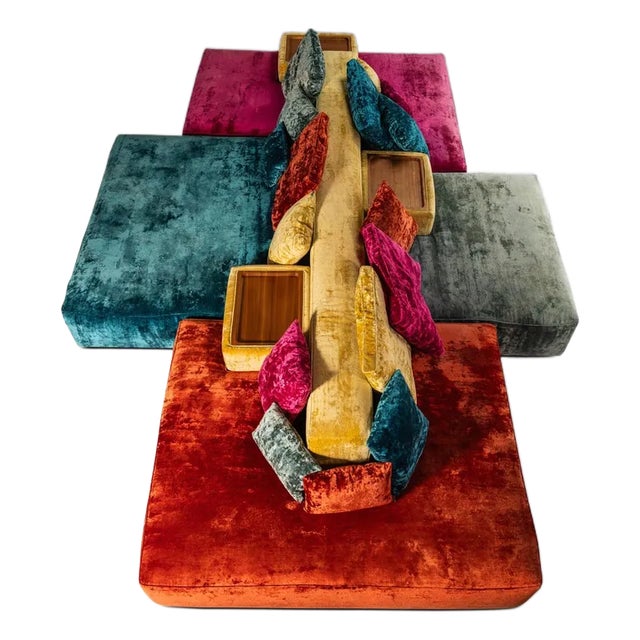 Mid-Century Italian Modern Modular Rainbow Double Sided Sofa / Sectional by Vibieffe, Italy, Circa 2000s For Sale