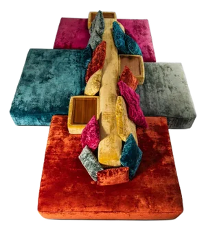 Mid-Century Italian Modern Modular Rainbow Double Sided Sofa / Sectional by Vibieffe, Italy, Circa 2000s