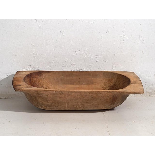 Rustic Antique Primitive Wooden Bowl For Sale - Image 3 of 7