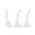 White Contentment Ceramic Sculpture- Set of 3 For Sale - Image 8 of 11