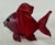 Early 21st Century Ruby-Red Large Art Glass Fish Figurine by Chris Belleau, Signet. For Sale - Image 5 of 10