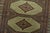 Bokhara Jaldar Rug 2’6” X 3’10” Green Wool Tribal Hand-Knotted Carpet For Sale - Image 4 of 9