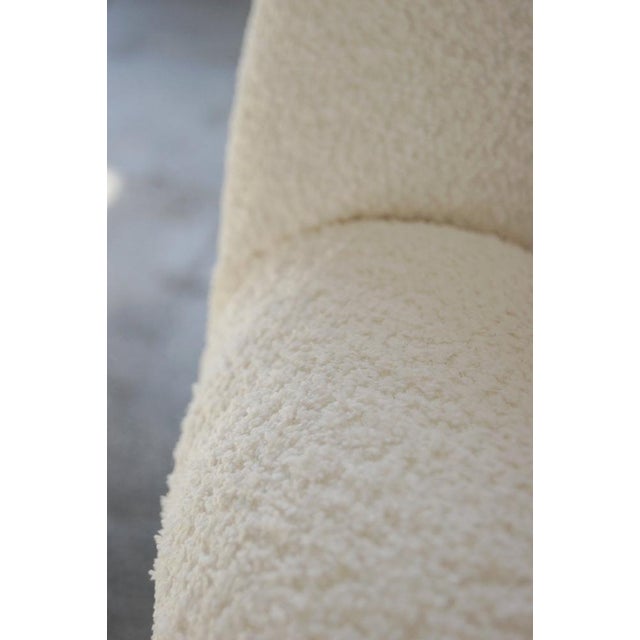 Metal Lounge Chair with Boucle Fabric by Fritz Neth for Correcta, 1950s For Sale - Image 7 of 11