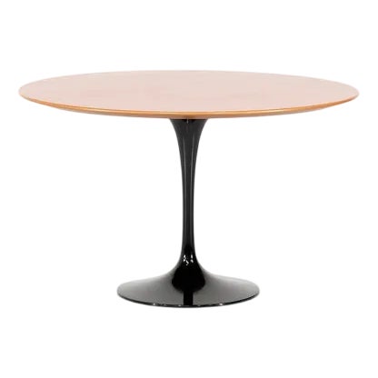 Tulip Table in Wood by Eero Saarinen for Knoll Studio, United States, 1958 For Sale
