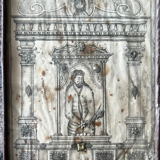 Mexican 19th Century Lord of the Cane Retablo For Sale - Image 3 of 12