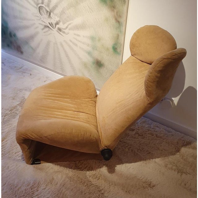 Tan Vintage Wink Lounge Chair by Toshiyuki Kita for Cassina, 1980s For Sale - Image 8 of 15