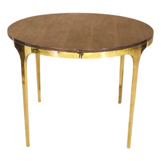 Mid 20th Century Mid-Century Brass Dining Table For Sale
