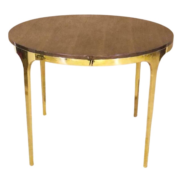 Mid 20th Century Mid-Century Brass Dining Table For Sale