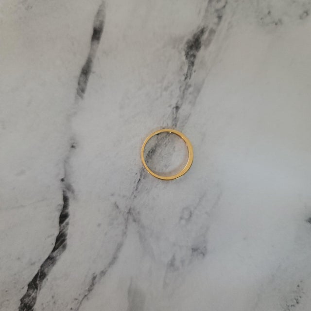 2020s Quarter Carat Princess Cut Diamond Wedding Band, Size 5 For Sale - Image 5 of 5