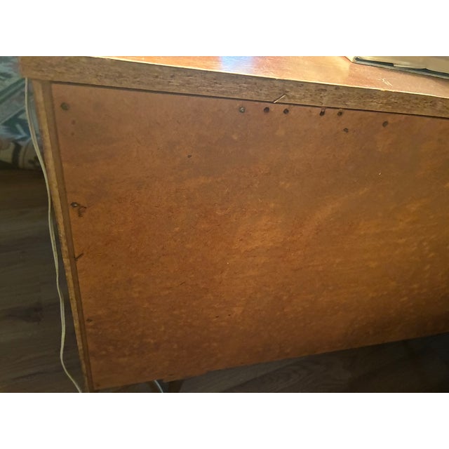 1960s Mid-Century Modern Walnut 9-Drawer Lowboy Dresser, Danish Modern Style For Sale - Image 9 of 9