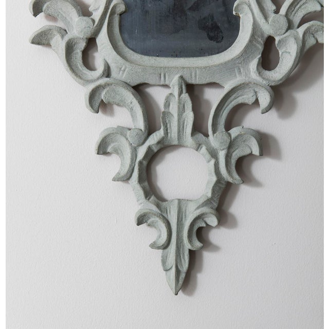 Wood 19th Century Italian Painted Venetian Mirror Appliqués - a Pair For Sale - Image 7 of 13