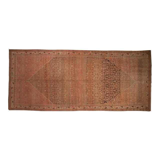 Vintage Distressed Malayer Carpet - 6'11" X 15'10" For Sale