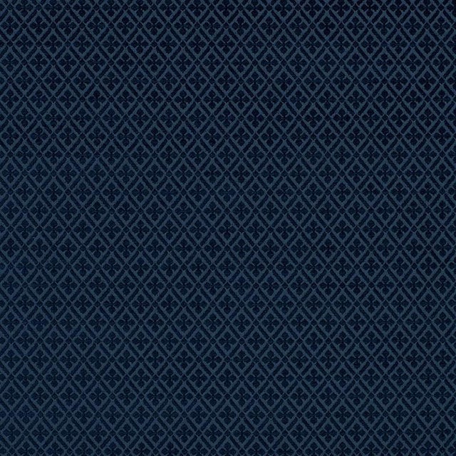 Sample - Schumacher Whittington Chenille Fabric in Blue For Sale