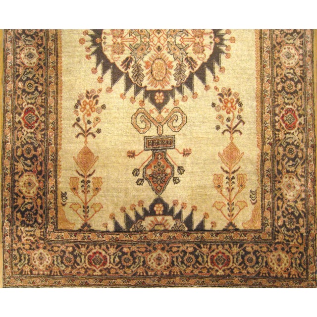 Art Deco 1920s Antique Persian Tabriz Rug-4’6"x6’5" For Sale - Image 3 of 5