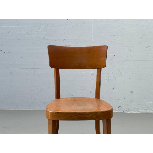 Mid-Century Swiss Wooden Chair by A. Brandenberg, Uster For Sale - Image 6 of 15