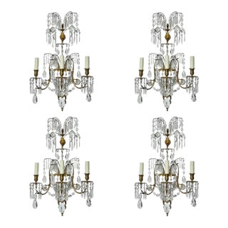 Set of Four 19th Century Baltic Neoclassical Sconces For Sale