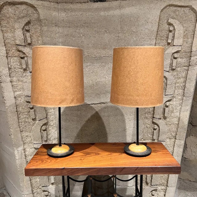 Metal 1950s Modern Sputnik Atomic Table Lamp Pair For Sale - Image 7 of 12