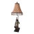 Mid 20th Century Chinoiserie Cast Bronze Figural Table Lamp For Sale