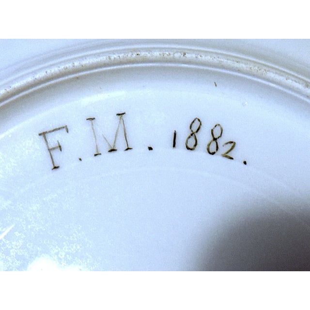 Antique Limoges Cabinet Plate Collection, 1880 - 1882, Set of 8 For Sale - Image 13 of 16