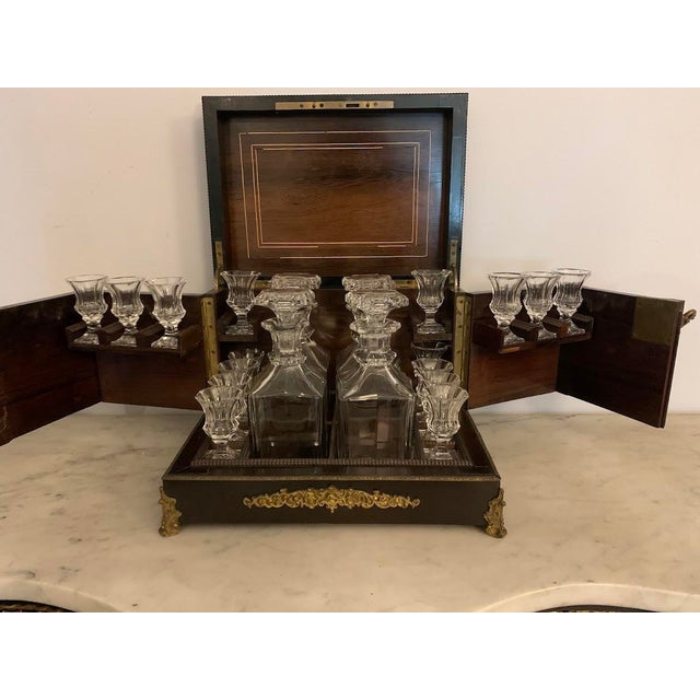 Napoleon III Liquor Cabinet, 1800s, Set of 20 For Sale - Image 10 of 15
