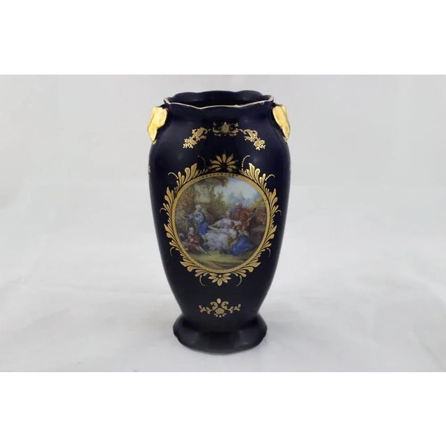 Blue Napoleon III Vase, 1890s For Sale - Image 8 of 8