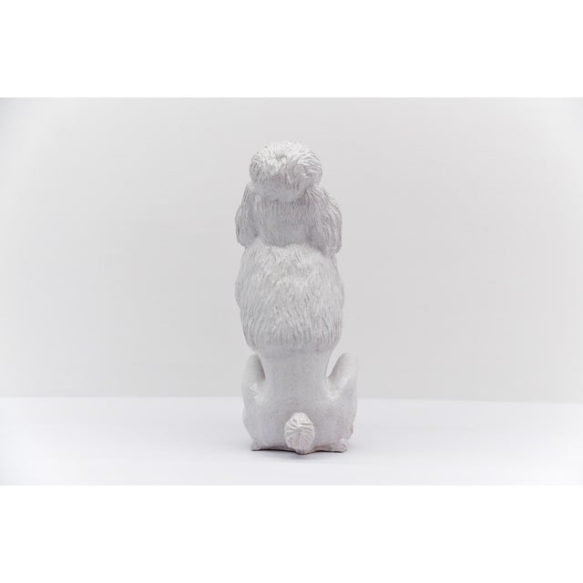 1960s Vintage Italian Ceramic Poodle, 1960s For Sale - Image 5 of 14
