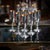 A vintage 20th century english solid silver set of six champagne flutes, masterfully crafted in an elegant silhouette....