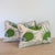 Not Yet Made - Made To Order Christopher Farr Cloth Carnival Print Linen 14x20" Lumbars in Blue & Green With Blue Cord - Pair For Sale - Image 5 of 7