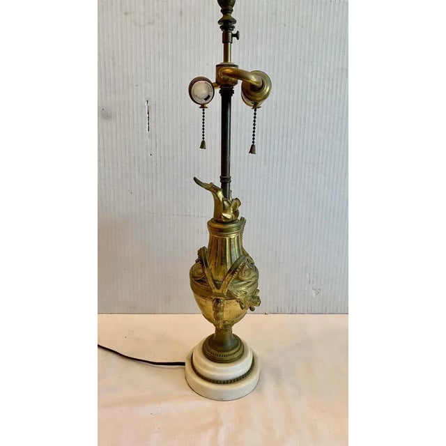 Metal 19th Century Dore' Bronze Table Lamp For Sale - Image 7 of 12